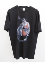 New! Vintage y2k 1920’s Art Deco Anvil T-Shirt Size XL Mens SEPS Leopard & Woman