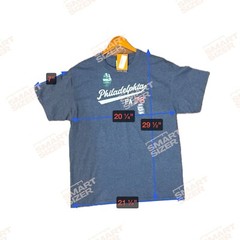 Port & Company Philadelphia PA76 Mens T-Shirt Blue NWT