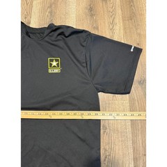 US Army Physical Fitness Uniform APFU T-Shirt Mens Medium Black Moisture Wicking