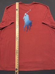 Polo Ralph Lauren Shirt Mens 2XB XXB Red Paint Splash Logo Pony Big & Tall