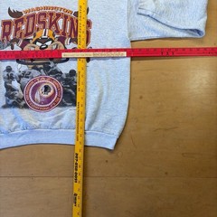 Vtg 90s Looney Tunes Taz Washington Redskins 1992 Cartoon Sweatshirt Crewneck L