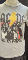 AC/DC “Living Easy, Living Free” Graphic Band T-Shirt – Size Small