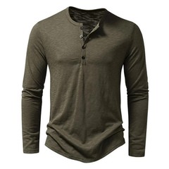 Camisa De Manga Larga Moda Lujo Camiseta Elegante Algodón Cuello V Para Hombres