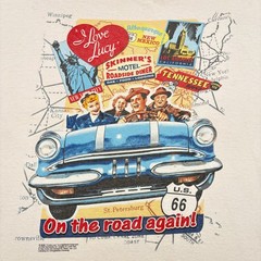 Vintage 2006 Fruit of the Loom T-Shirt Men 2XL White Love Lucy On The Road Again