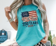 Patriotic America Flag Tank Top