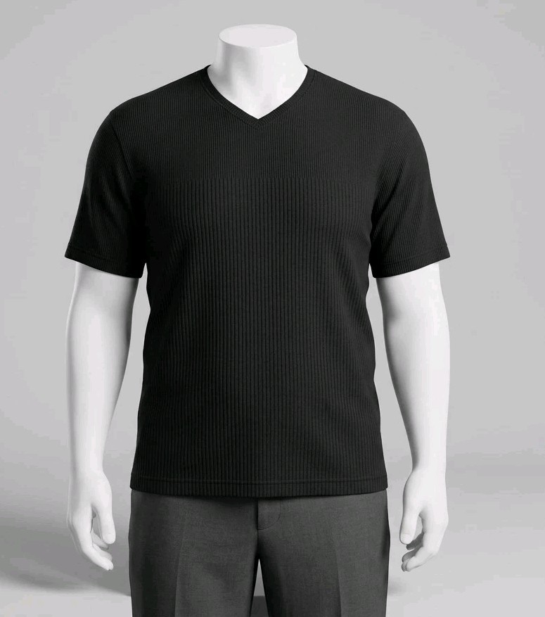 Claiborne Mens Short Sleeve Stretch Shirt Black Top Size XXL Basic Casual