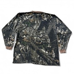 Vintage 90s Mossy Oak Real Tree Camo Long Sleeve Single Stitch Shirt Large Soft
