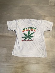 Vtg Jamaica Mens Blunt Weed T-Shirt Size Adult Small S Multi Color Red Yellow