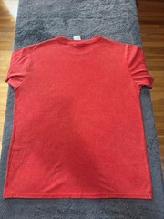 Superman Crew Neck T Shirt Off Center Americana Logo Red New Without Tags!!