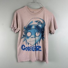 Gorillaz 2011 T Shirt Rare Blue/Gray Band Grunge Skate Men XS Distressed Y2K Vtg