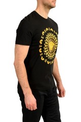 Versace Men’s Black Gold Medusa Head Crewneck Short Sleeve T-Shirt US 3XL IT 58