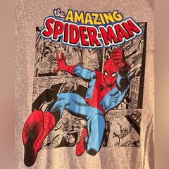 Men’s Marvel The Amazing Spider-Man Gray T-Shirt Size Medium