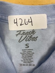 Fresh Vibes Venice T Shirt S Light Blue Sunset Beach Short Sleeve Casual #4264