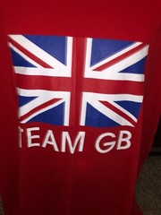 Team GB Mens Short Sleeve Straight Hem Red Graphic Tee T Shirt Size XXLarge