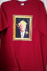 Trump Medusa Golden Snake Hair Head T Shirt XL Gildan Burgundy Red Graphic Tee
