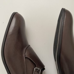 Donald J Pliner Men Sergio-TK Monk Strap Shoes 15M Expresso Brown Italian New