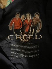 Vintage Creed Shirt Mens XL Navy 90s Band Tee Music Human Clay Concert Tour USA