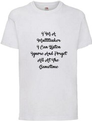 Multitasker Funny Humorous Novelty T Shirt Various Colours And Sizes
