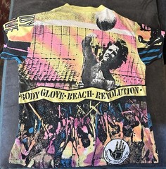Vintage 1988 Body Glove Beach Volleyball Revolution Shirt Men’s S * Fits L & XL