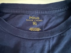 Ralph Lauren Polo Men’s XL Long Sleeve Logo Tee Navy & Yellow Logo Iconic Polo
