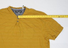 Free Planet Shirt Mens 4X Yellow Henley Organic Cotton Pocket Sustainable