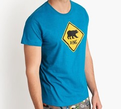 NEW Little Blue House by Hatley Men Bear X-Ing Sleep Shirt Medium