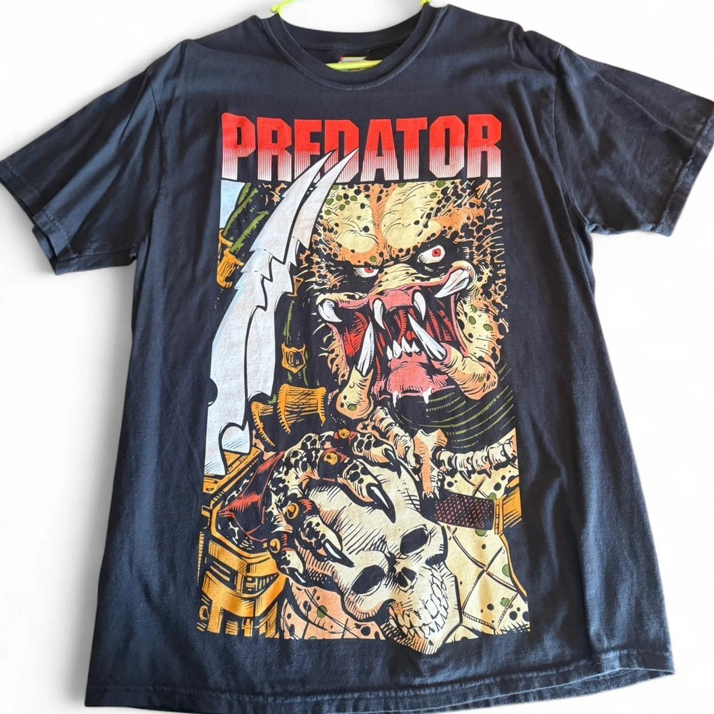 Predator movie Gift For Fan Black Cotton T Shirt Size S-5XL