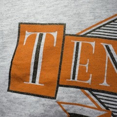 Vtg 90s Tennessee Volunteers T Shirt L Russell Athletic Back Print Distressed