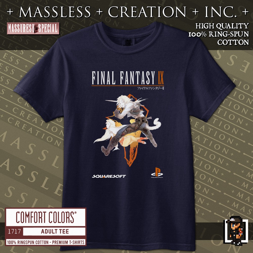 FINAL FANTASY IX (9) Premium T-Shirt [Comfort Colors 1717] | Squaresoft PS1