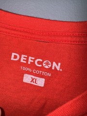 2024 Defcon 32 “Goon” Staff T-Shirt Graphic Red/Purple/Black Size X-Large RARE