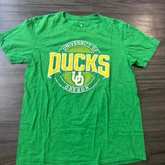 University of Oregon Duck College sports Green Graphic Tee size Large