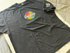 MAUI BUILT 808 ONE LOVE DISTRESSED 2XL BLK SHORT SLEEVE T SHIRT.SEE DESCRIPTION