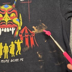 Distressed Horror Circus Graphic T Shirt Men’s Large Black Grunge Gothic