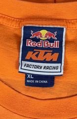Red Bull KTM Factory Racing T Shirt Men XL Orange