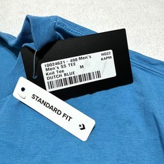 CONVERSE Men’s T-Shirt Standard Fit Blue Graphic Tee Short Sleeves MEDIUM NWT