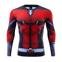 Men’s T-shirts Base Layer Compression Tops Sports Superhero Tights Long Sleeve