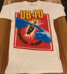 UB40 rock music tour band short sleeve white color shirt KV39488
