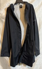 Jack Wolkskin Crosstown Raincoat Men Black size Medium