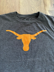 University of Texas Majestic Section 101 Heather Gray Mens Large Triple Peak Tee