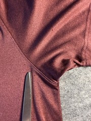 Montana T-Shirt Short Sleeves Color: Burgundy Metallic Size M See Notes – Flaw