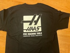 Brand New Haas Automation Black T shirt old style logo size extra large XL