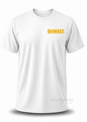 DeWALT Style T-Shirt 100% Cotton Workwear Tee Dewalt Clothing S-3XL DeWalt drill