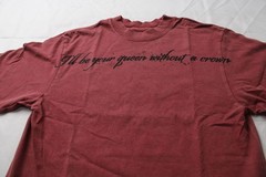 Lady Gaga Unisex Adult’s Chessboard Short Sleeve T-Shirt EJ3 Red Medium NWT
