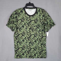 Goodthreads Men’s Pullover Camo T-Shirt Short Sleeve Green Size M