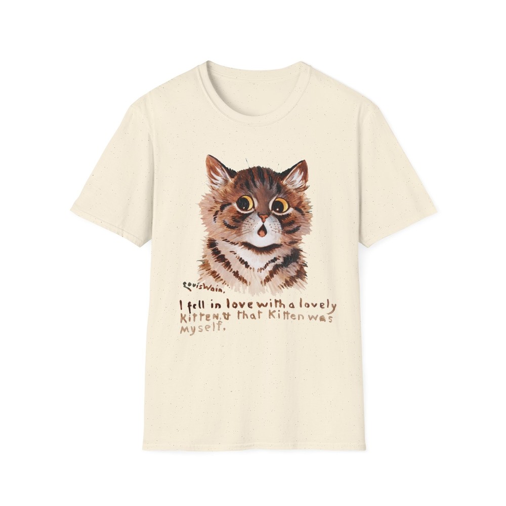 1920s louis wain i fell in love with a lovely kitten tshirt