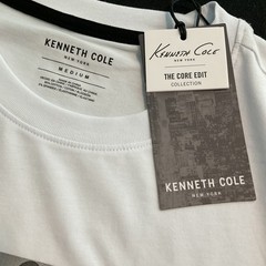 Kenneth Cole Graphic Tee shirt Men’s Size Medium The Core Edit Collection White