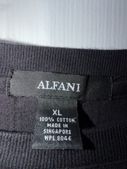 Alfani Men’s Ribbed Knit Crew Neck Short Sleeve Cotton T-Shirt Black XL