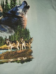 Vintage Wild Side Wolves Wolf T Shirt – Size Large L – Vtg Tee Nature
