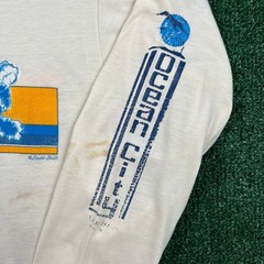 VTG The Knits Ocean City Summer 81 Surf Long Sleeve T-Shirt Mens XL Cream 80s