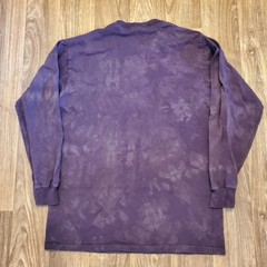 Leopard Shirt Men Medium Purple Moon Graphic Long Sleeve Tie Dye The Mountain
